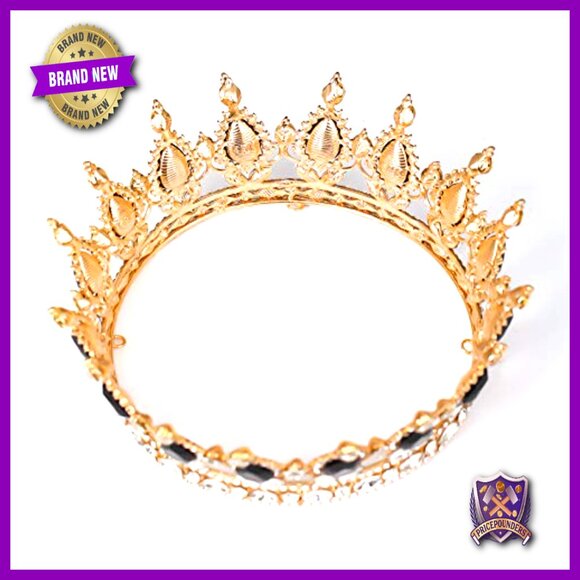 Rhinestone Wedding Crown Tiara Headband for Parties Proms Costume